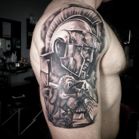 190+ Gladiator Tattoos Inspired From Medieval Warriors (2022 ...