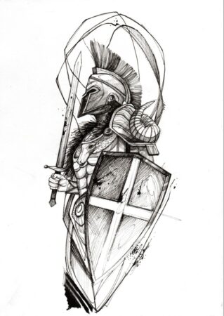 190+ Gladiator Tattoos Inspired From Medieval Warriors (2022 ...