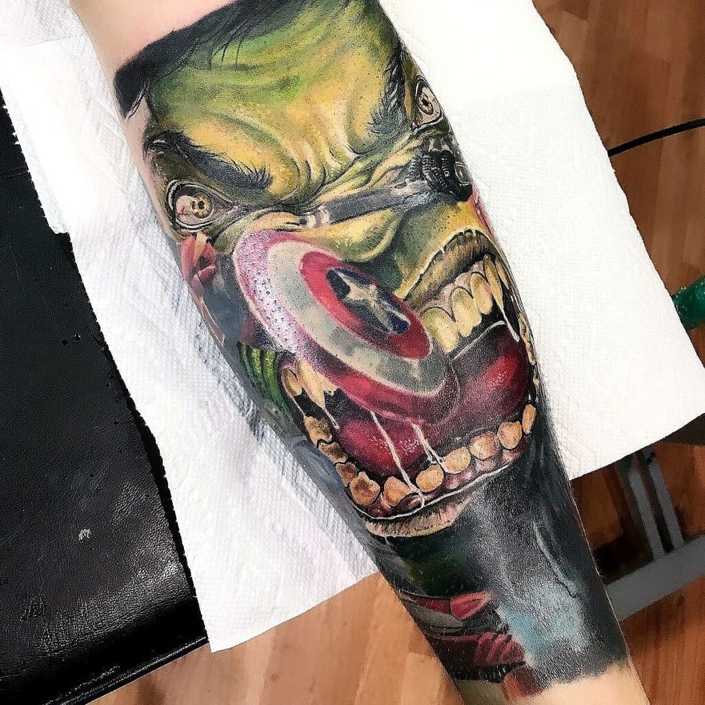 Hulk Tattoos 49