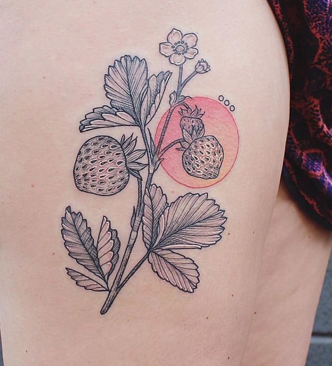 Strawberry Tattoos 107