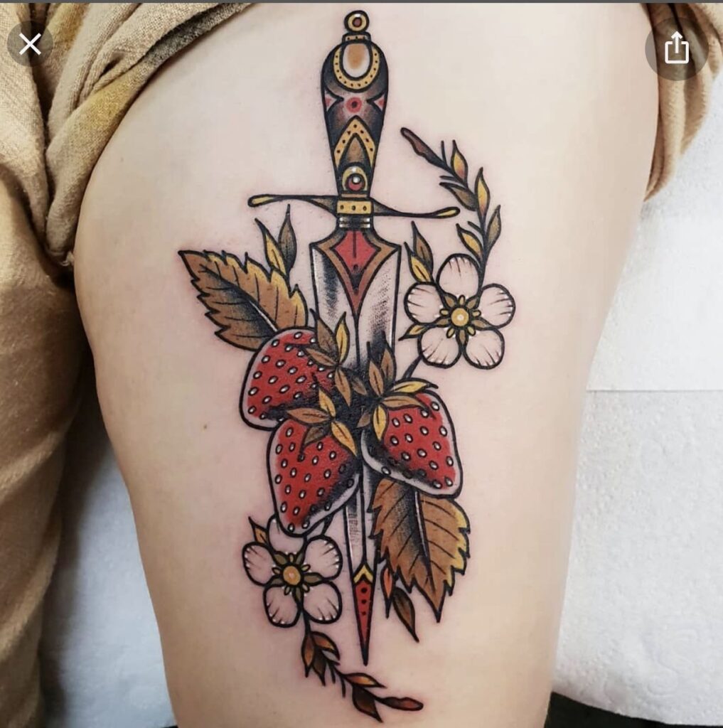 Strawberry Tattoos 13