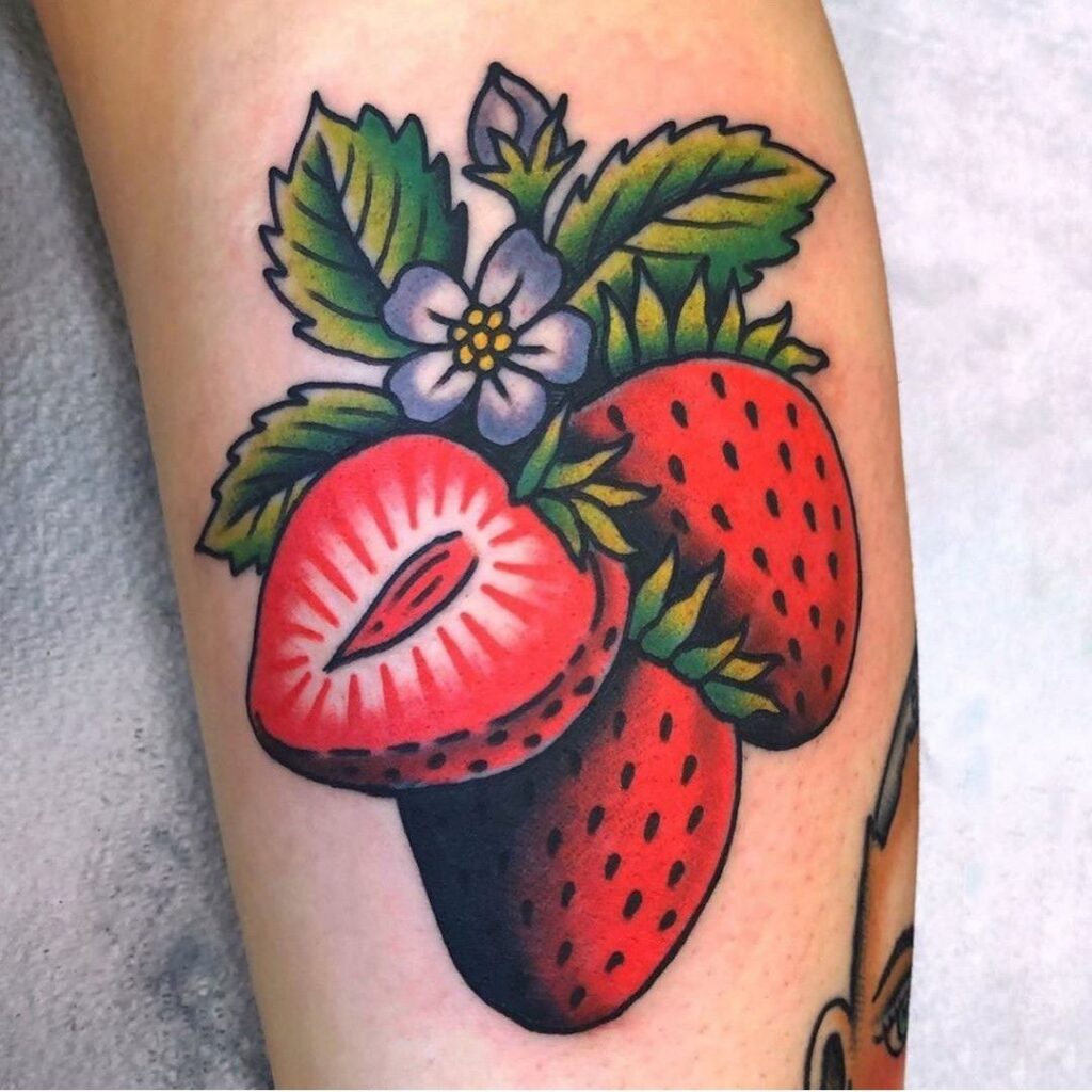 Strawberry Tattoos 17