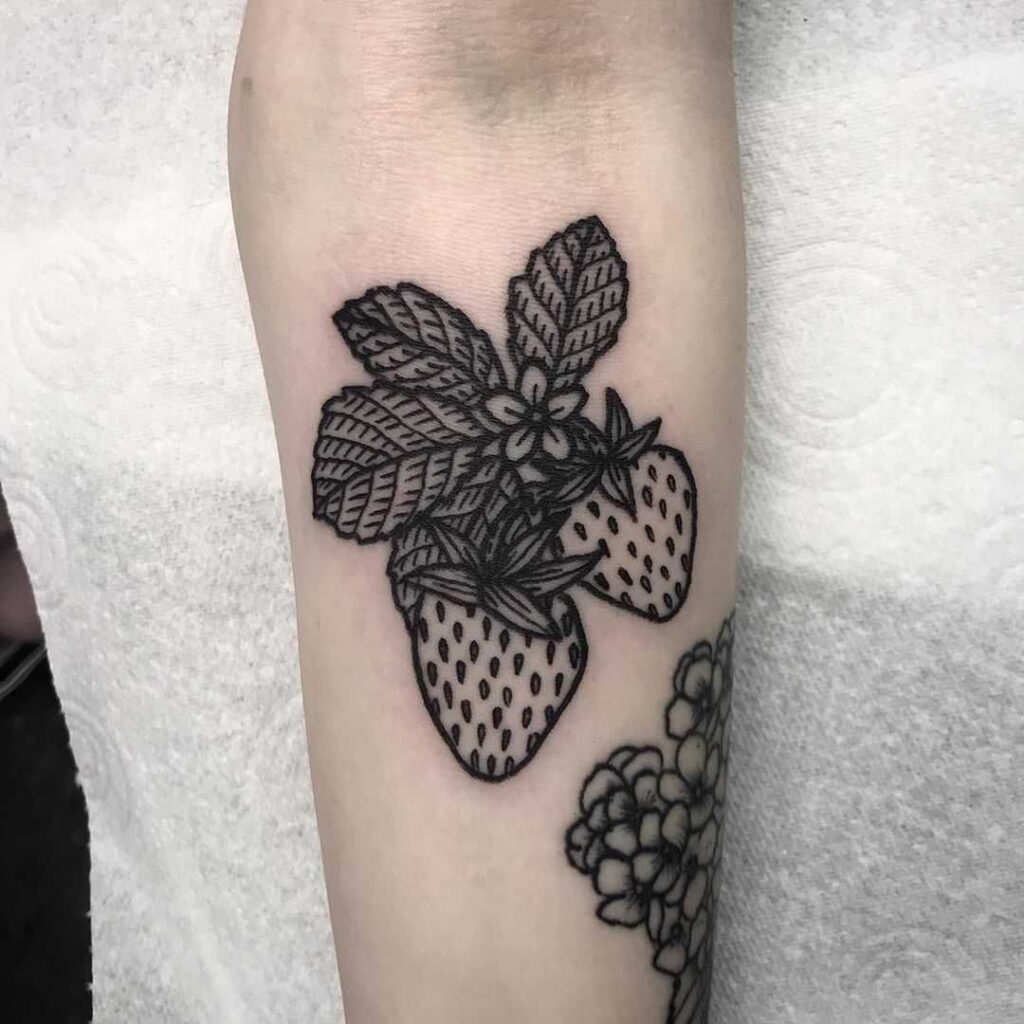 Strawberry Tattoos 21