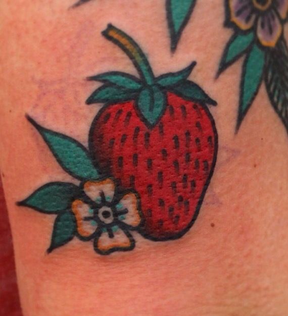 Strawberry Tattoos 33