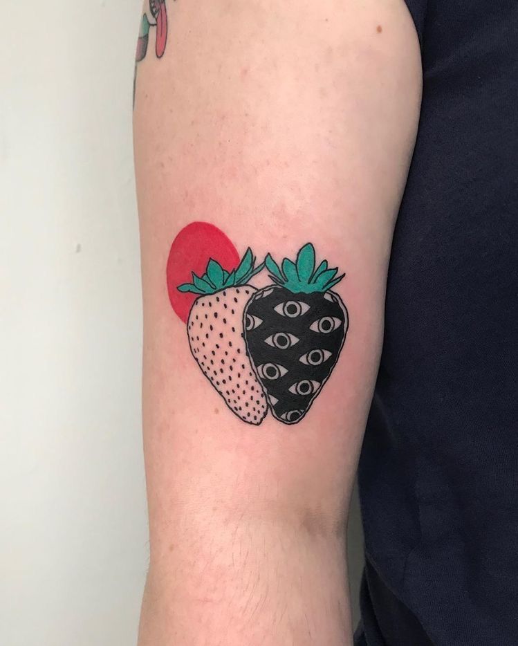 Strawberry Tattoos 35