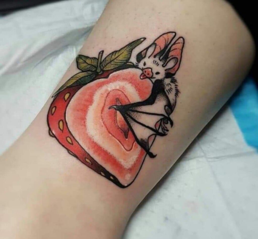 Strawberry Tattoos 36