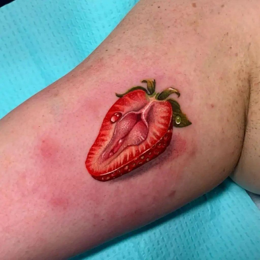 Strawberry Tattoos 45