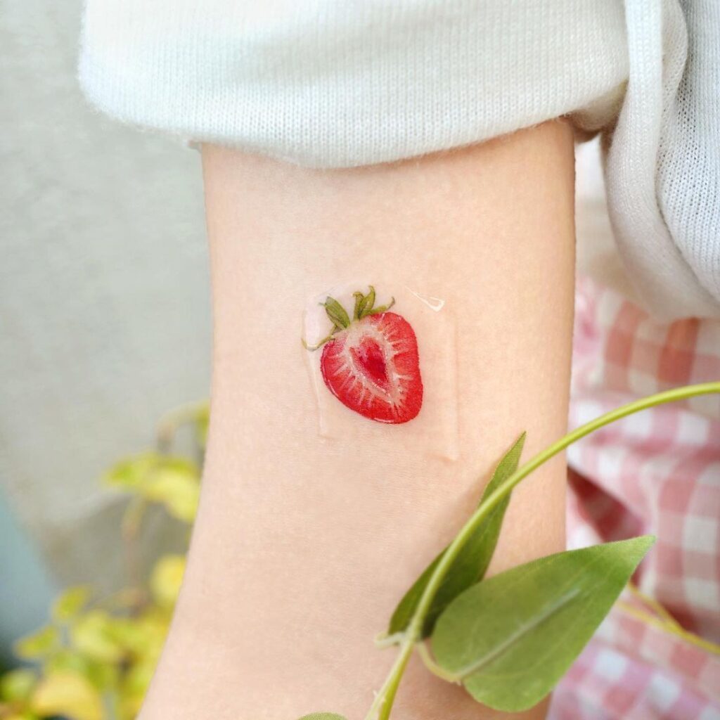 Strawberry Tattoos 54