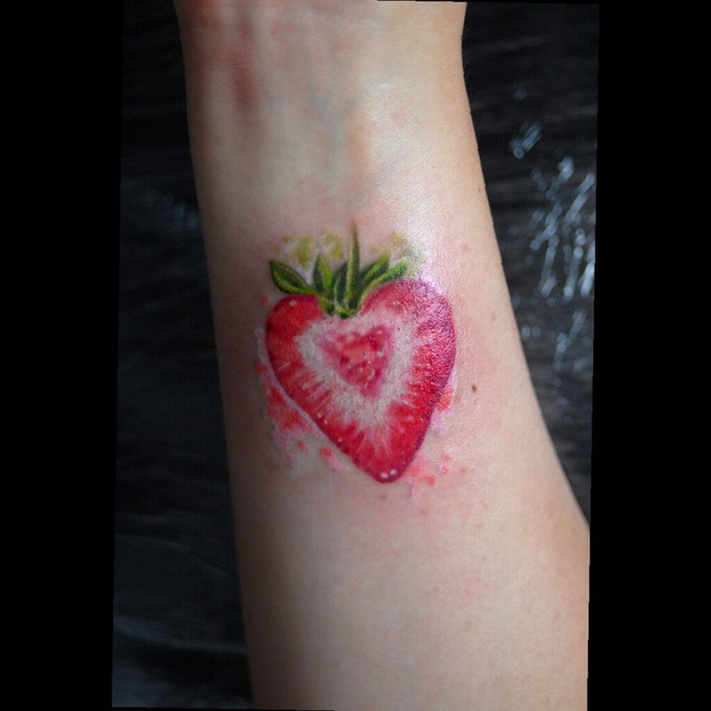 Strawberry Tattoos 55