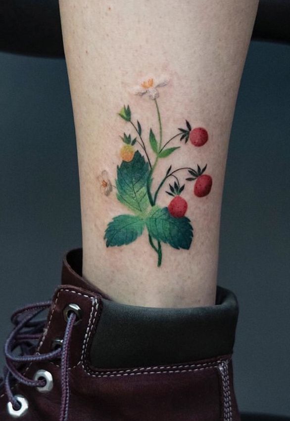 Strawberry Tattoos 57
