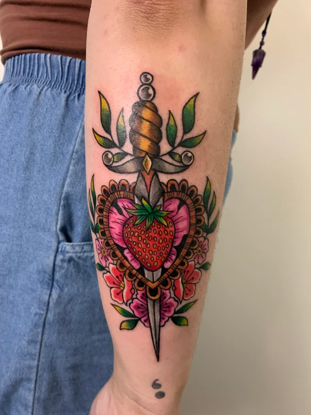 Strawberry Tattoos 6