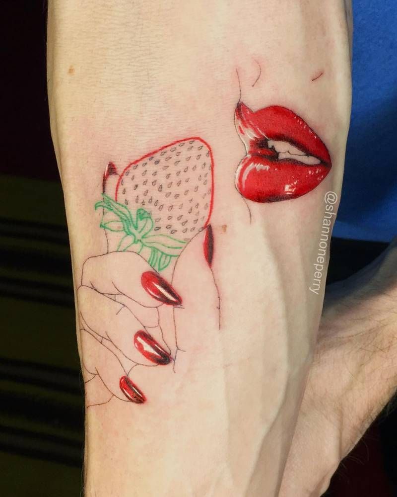 Strawberry Tattoos 62