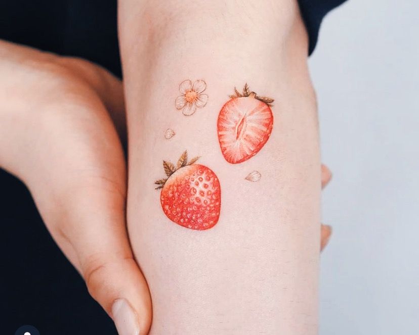 Strawberry Tattoos 63