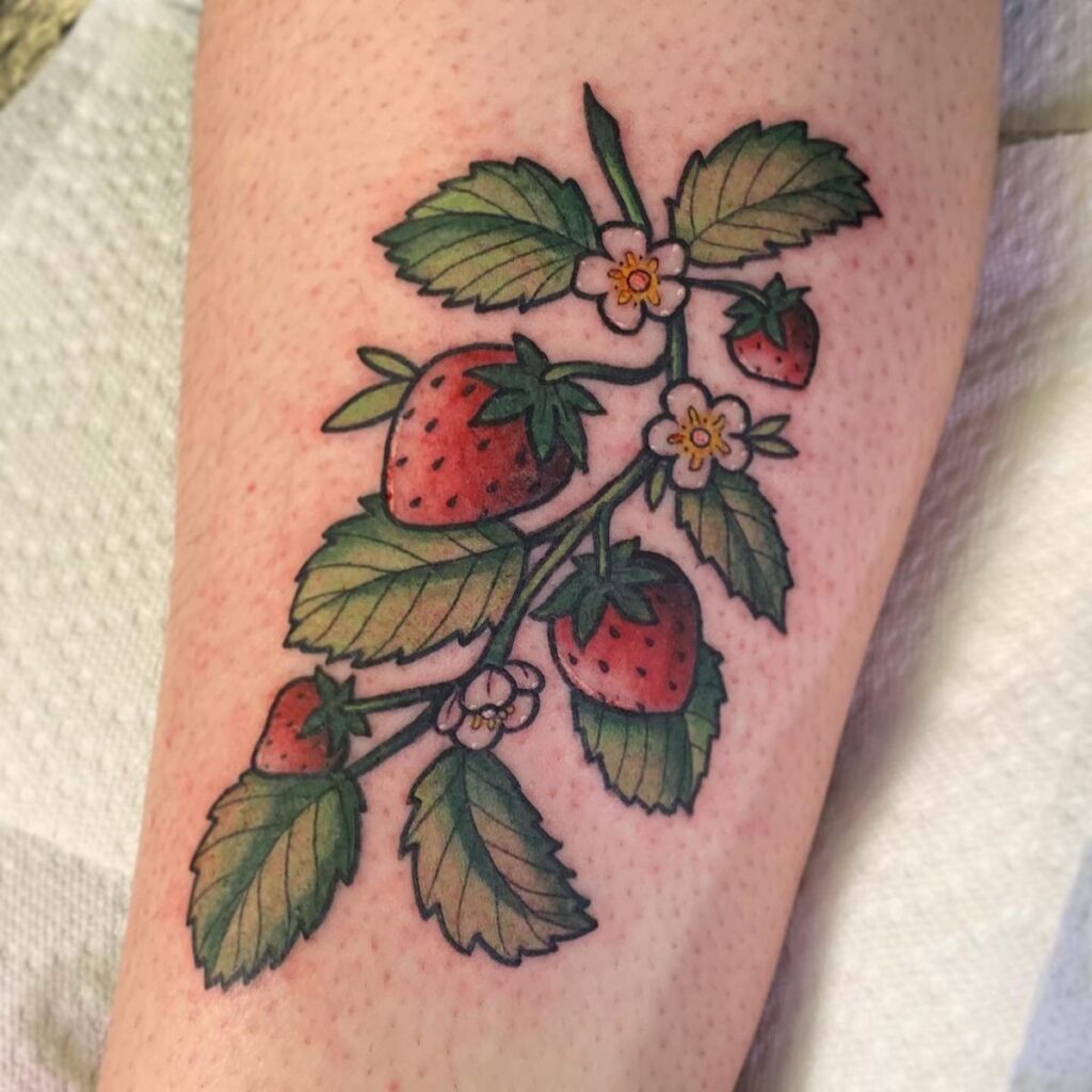Strawberry Tattoos 73