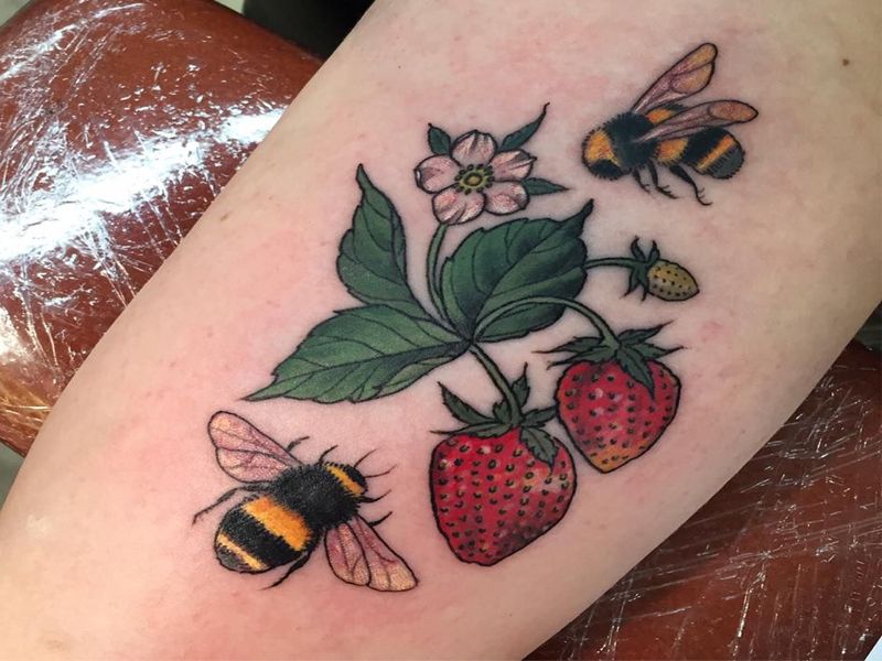 Strawberry Tattoos 79