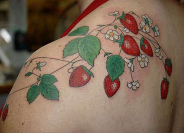Strawberry Tattoos 84