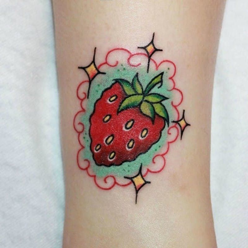 Strawberry Tattoos 9