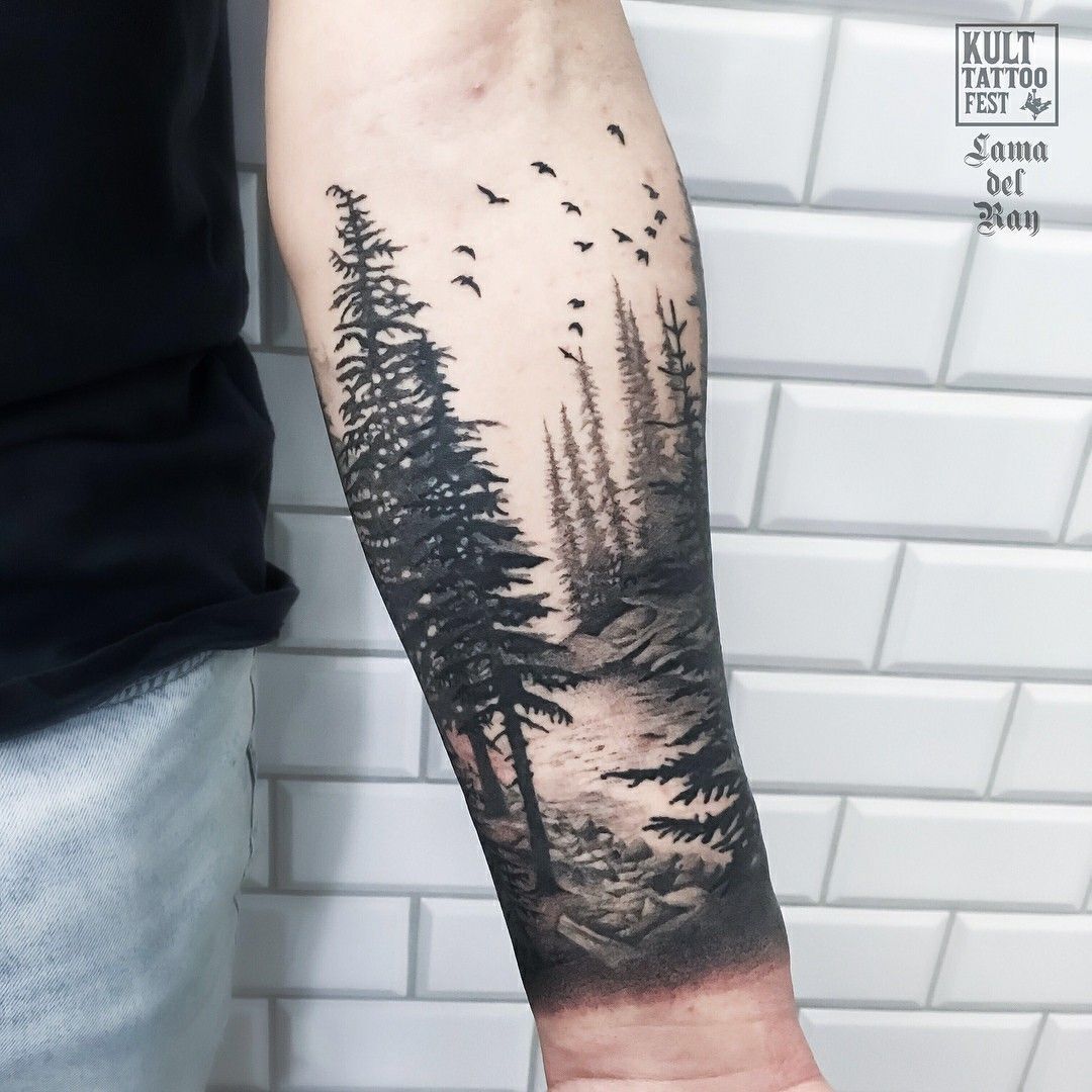 240+ Most Beautiful Forest Tattoos Designs (2022) Jungle Ink ...