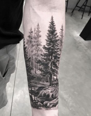 240+ Most Beautiful Forest Tattoos Designs (2022) Jungle Ink ...