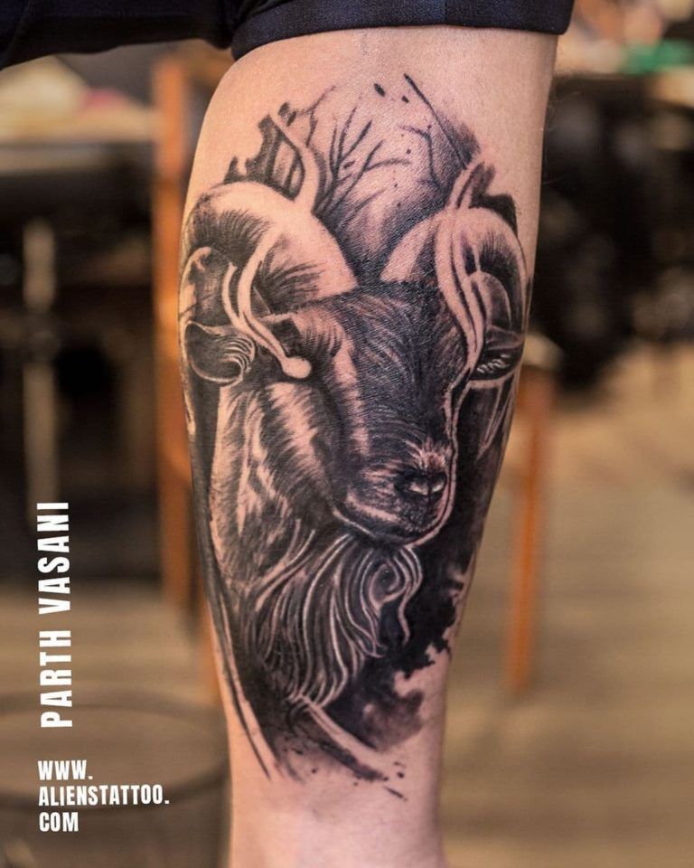 230+ Best Goat Tattoos Designs (2023) Devil Horn Ink for Capricorns -  TattoosBoyGirl