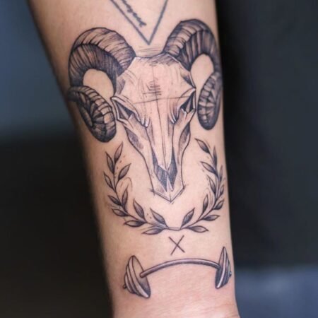 230+ Best Goat Tattoos Designs (2022) Devil Horn Ink for Capricorns ...