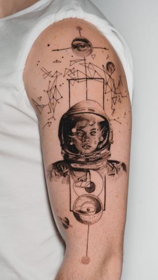 Astronaut Tattoos 108
