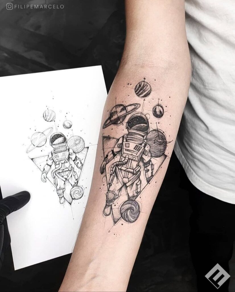 Astronaut Tattoos 136