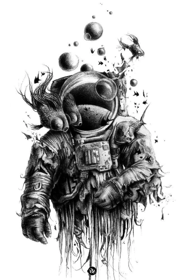 Astronaut Tattoos 14
