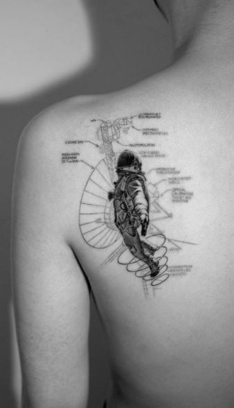 Astronaut Tattoos 165