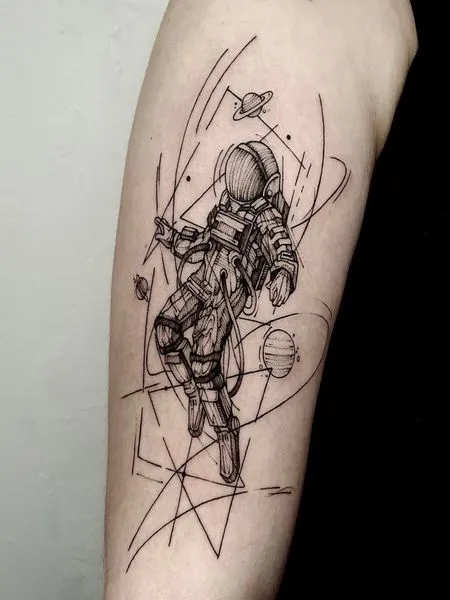 260+ Best Astronaut Tattoos Designs (2023) - TattoosBoyGirl