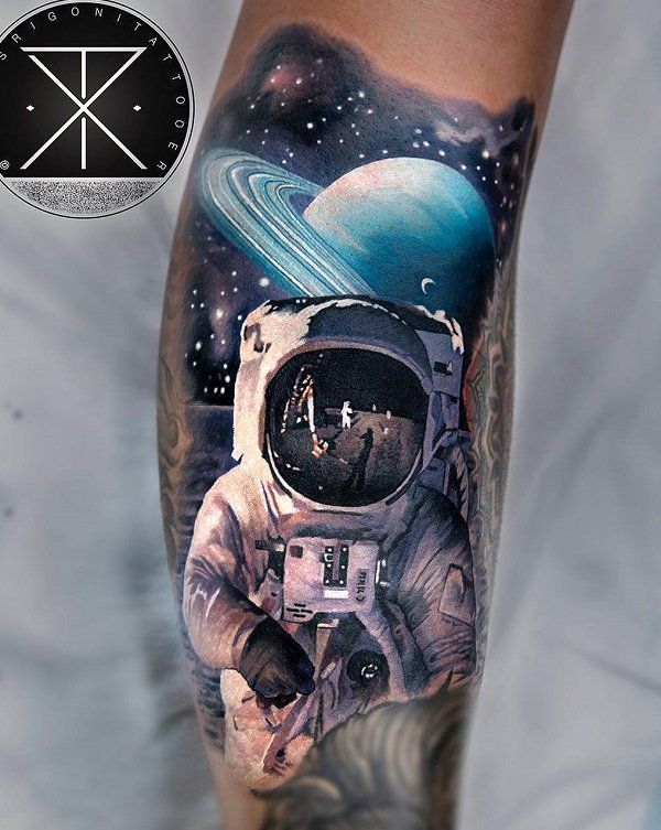 Astronaut Tattoos 40
