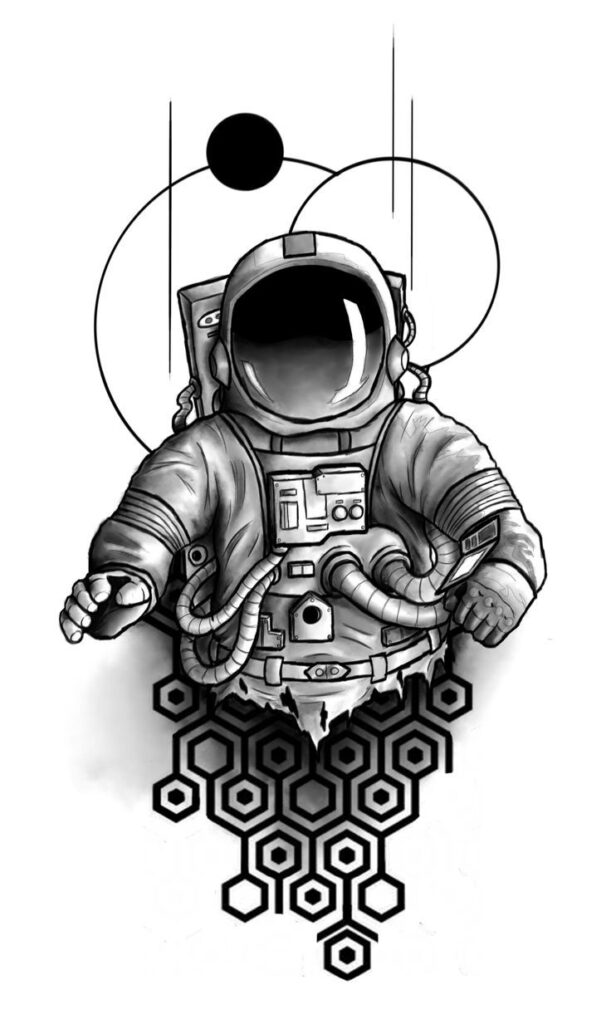 Astronaut Tattoos 54