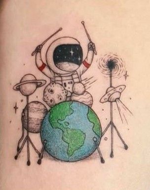Astronaut Tattoos 71