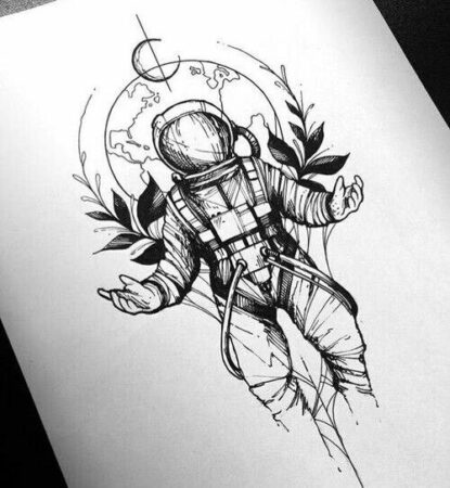 260+ Best Astronaut Tattoos Designs (2022) - TattoosBoyGirl