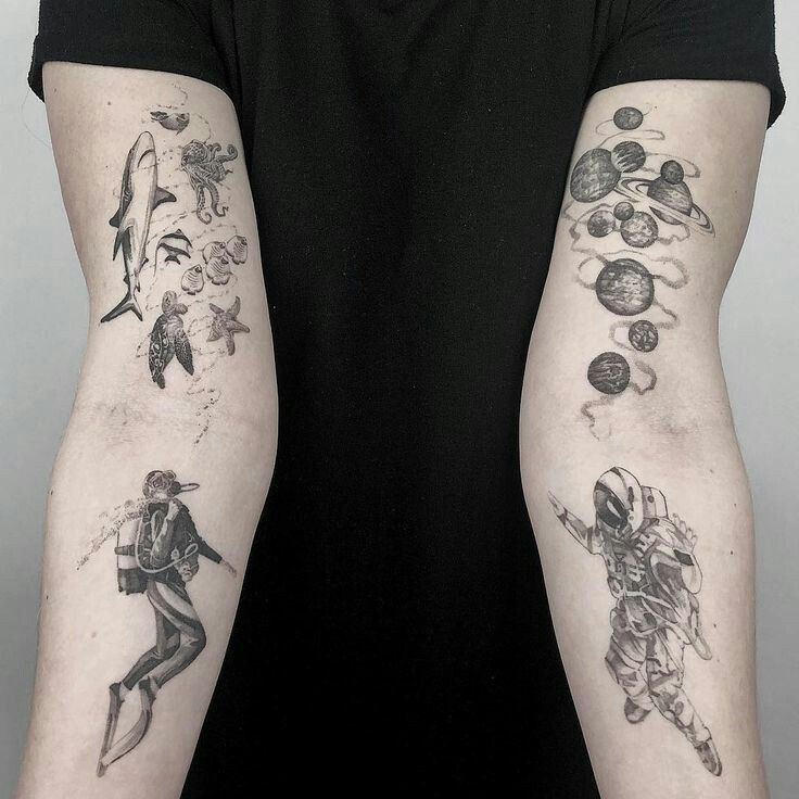 Astronaut Tattoos 85