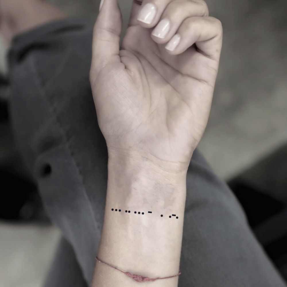 Morse Code Tattoos 105