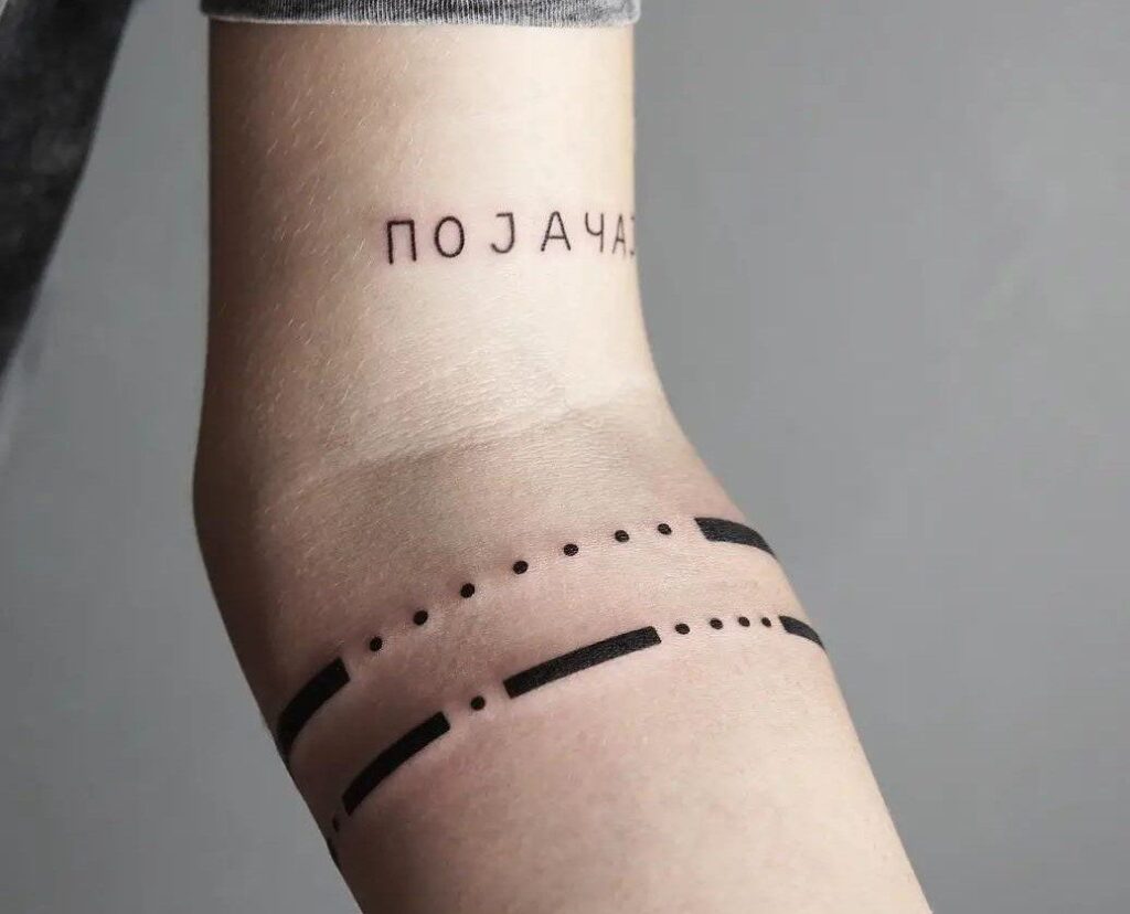Morse Code Tattoos 117