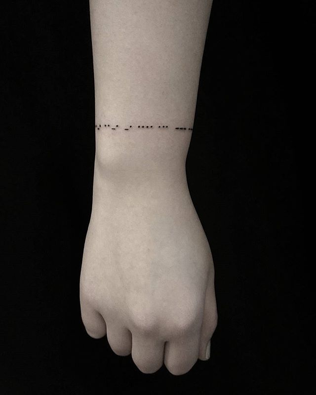 Morse Code Tattoos 3