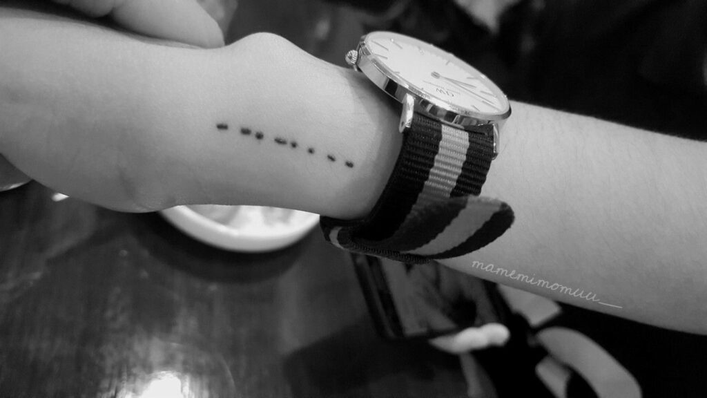 Morse Code Tattoos 4