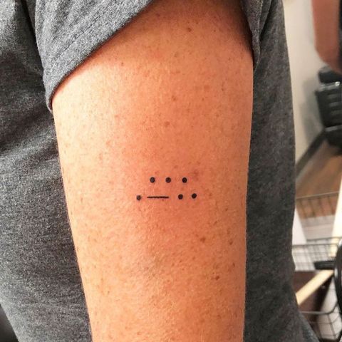 Morse Code Tattoos 43