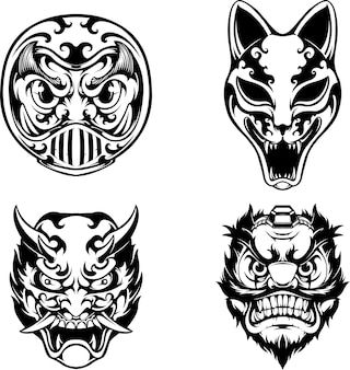 Oni Mask Tattoos 138