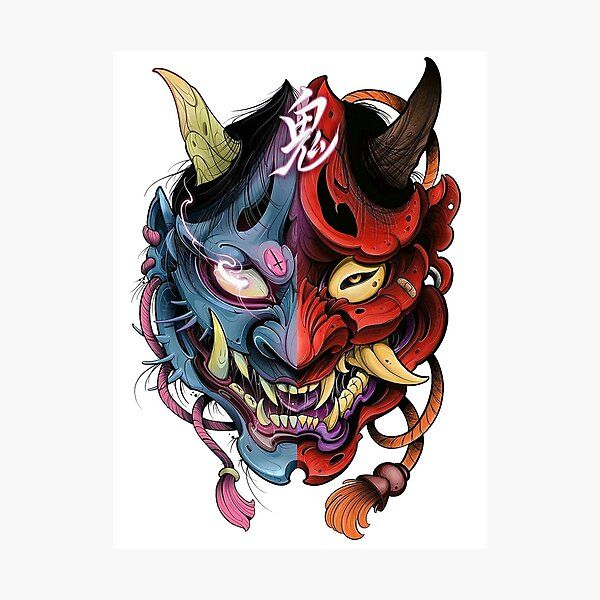 Oni Mask Tattoos 143