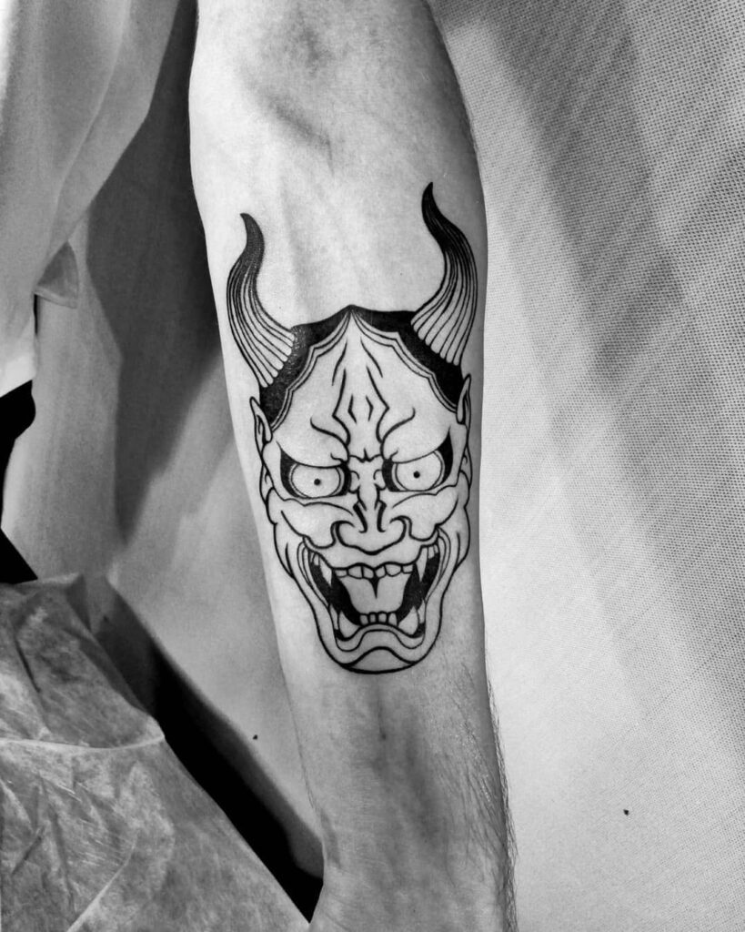 Oni Mask Tattoos 173