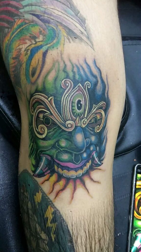 Oni Mask Tattoos 54