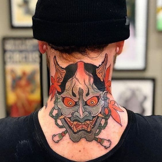 Oni Mask Tattoos 58