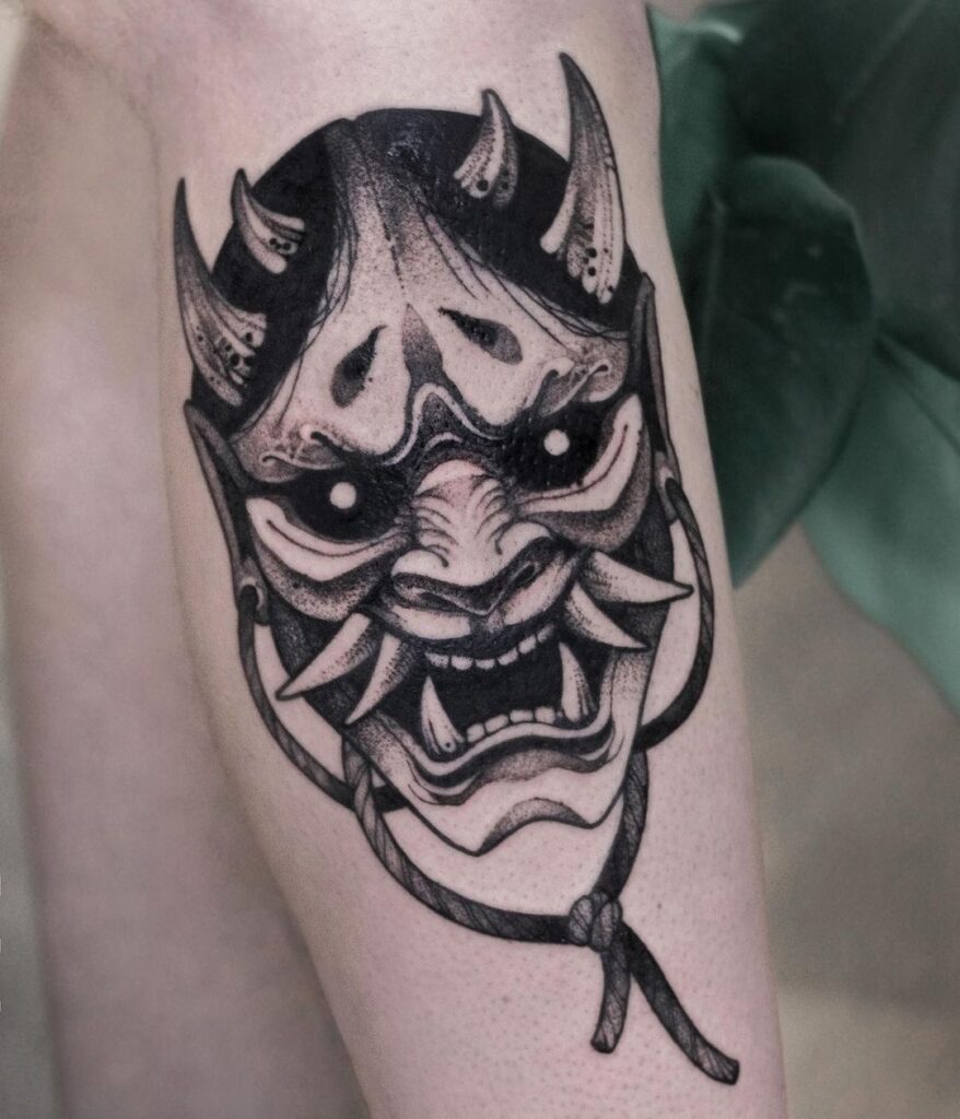 Oni Mask Tattoos 91