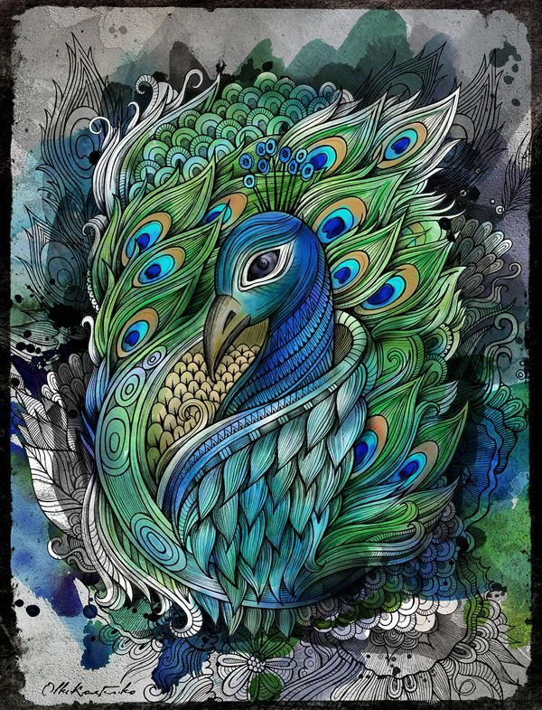 Peacock Tattoos 114