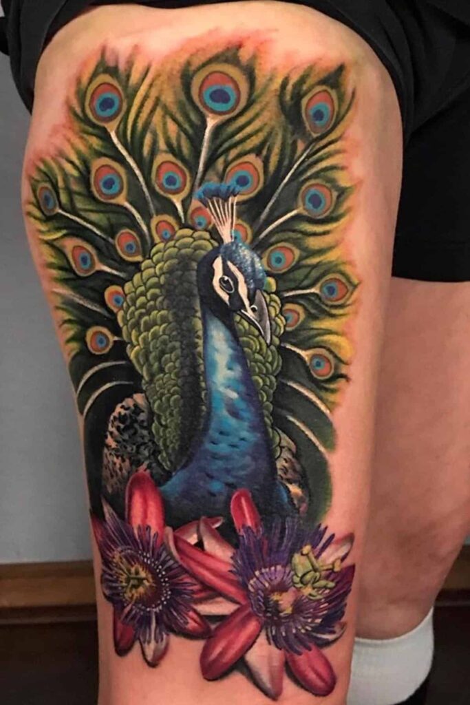 215+ Peacock Tattoos For Females (2023) - TattoosBoyGirl