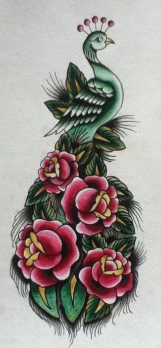 Peacock Tattoos 174