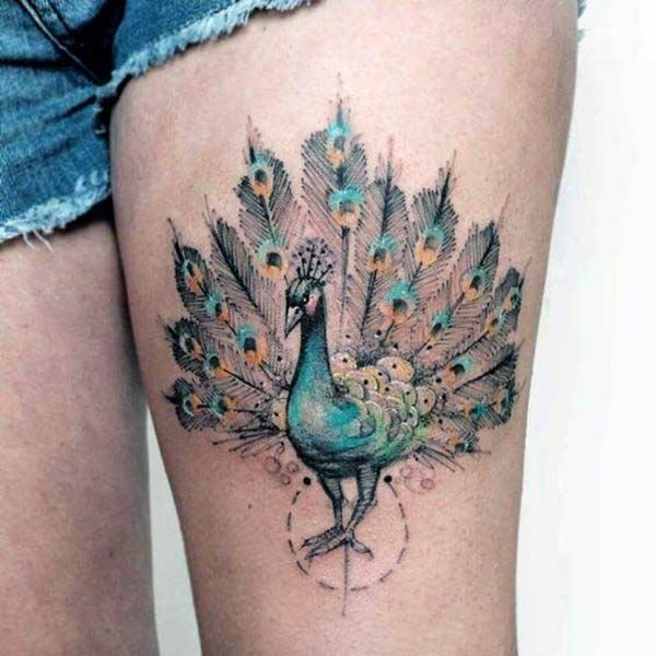 Peacock Tattoos 180